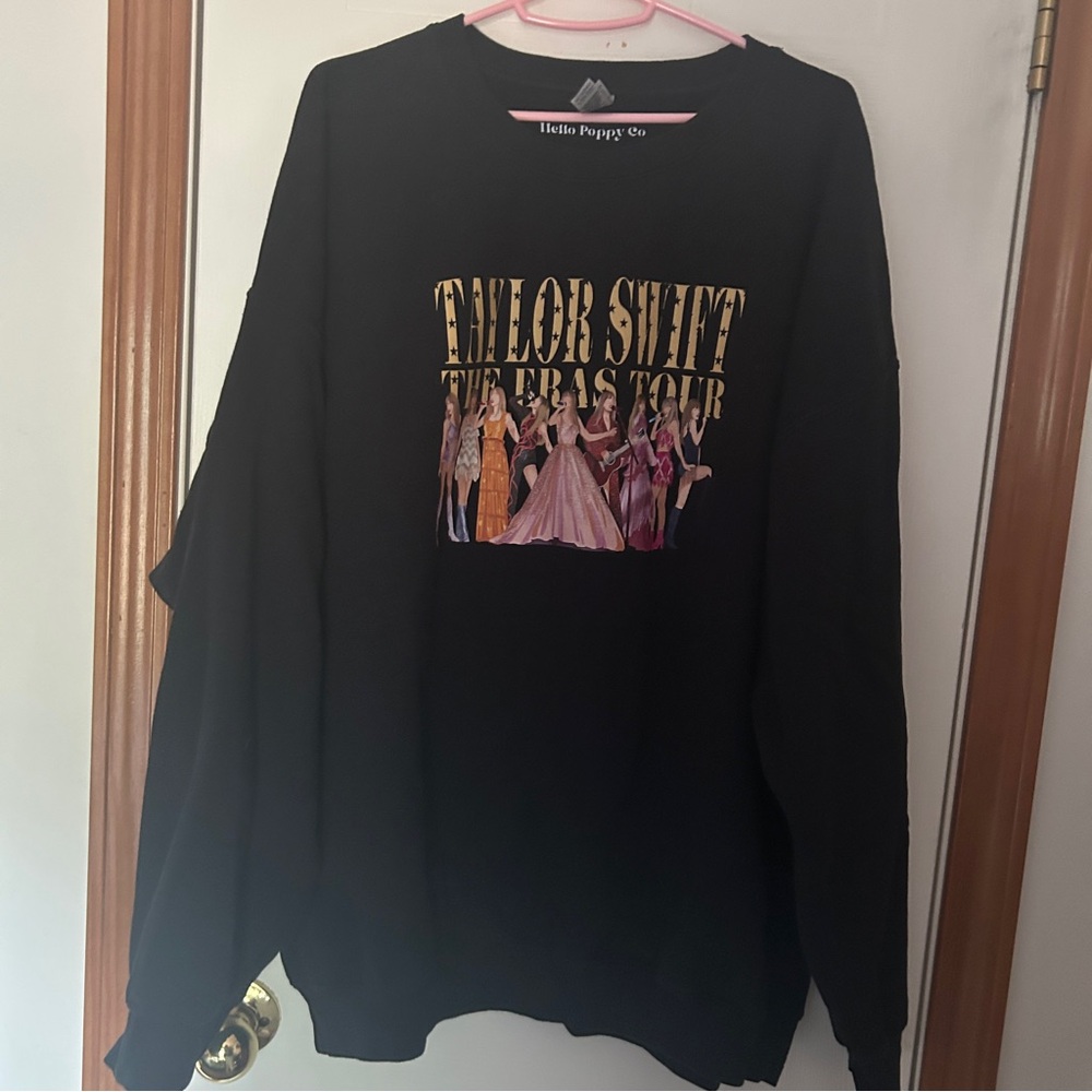 Black Taylor Swift the Eras Tour Sweatshirt